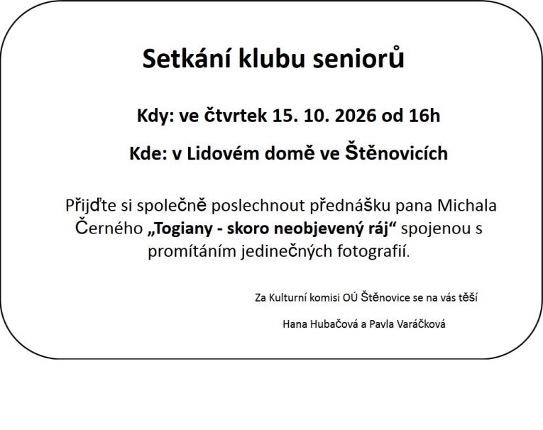 Setkání seniorů