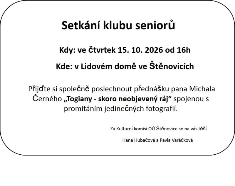 Setkání seniorů